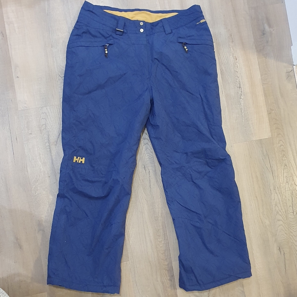 Helly Hansen Waterproof Snow Pants, Navy Blue, Large